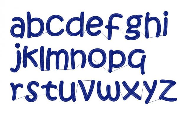 Ronny Lettering Lettering: Ronnie complete - EmbroideryWare
