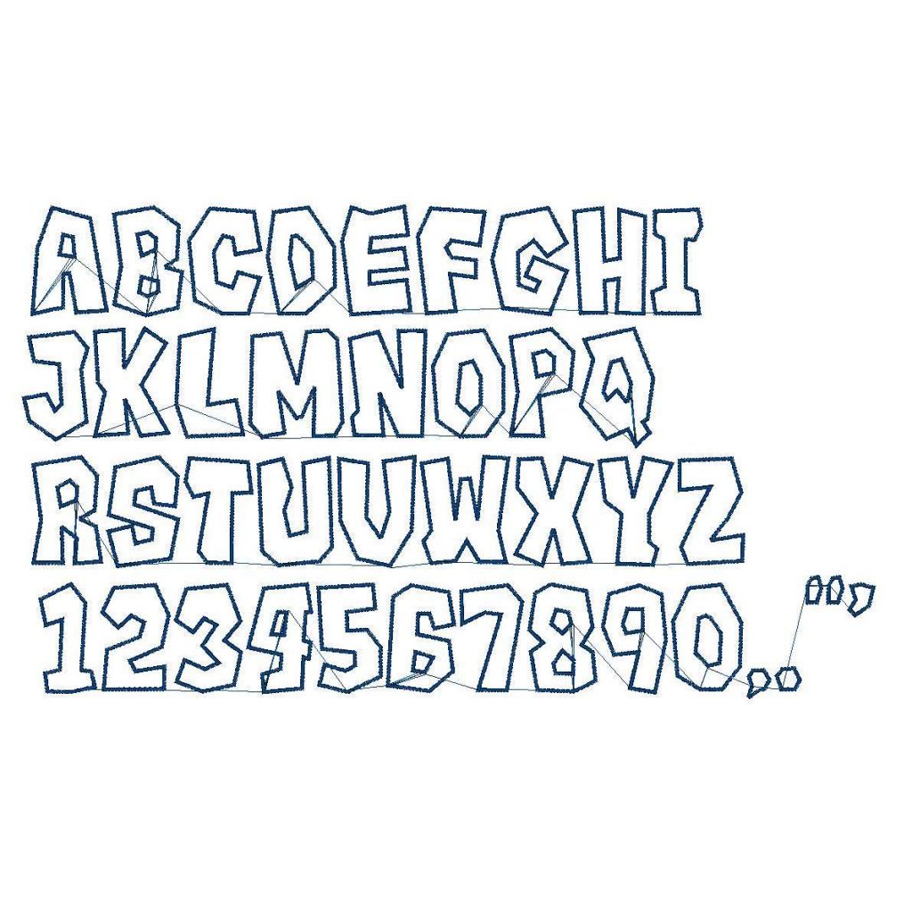 Pebble Lettering Lettering: Pebble Complete - EmbroideryWare